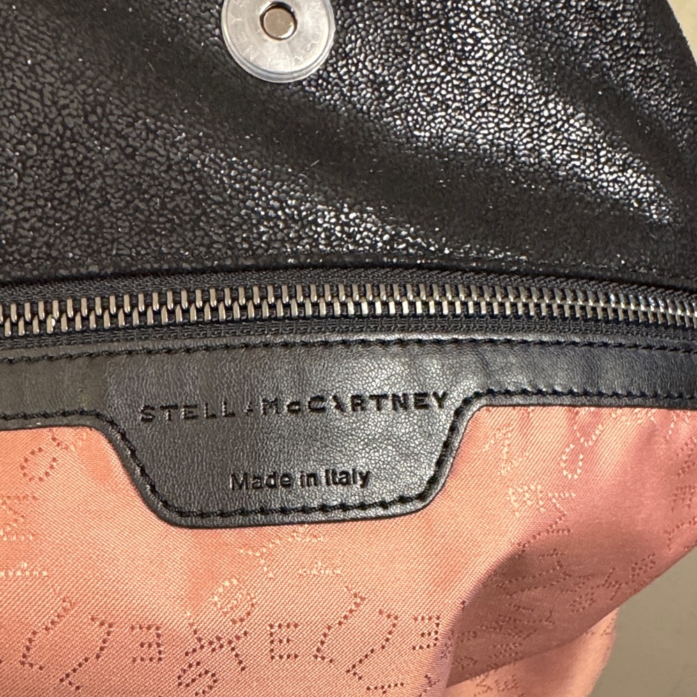 Stella McCartney Falabella Shaggy Dear Small Tote-Black Vegan Leather - Picture 15 of 16
